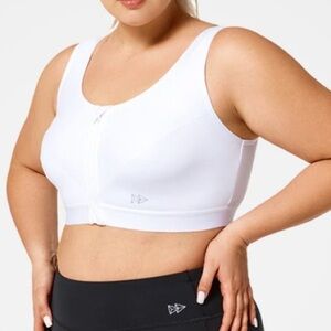 Yvette Zip Front Fitness Training Gym Sports Bra